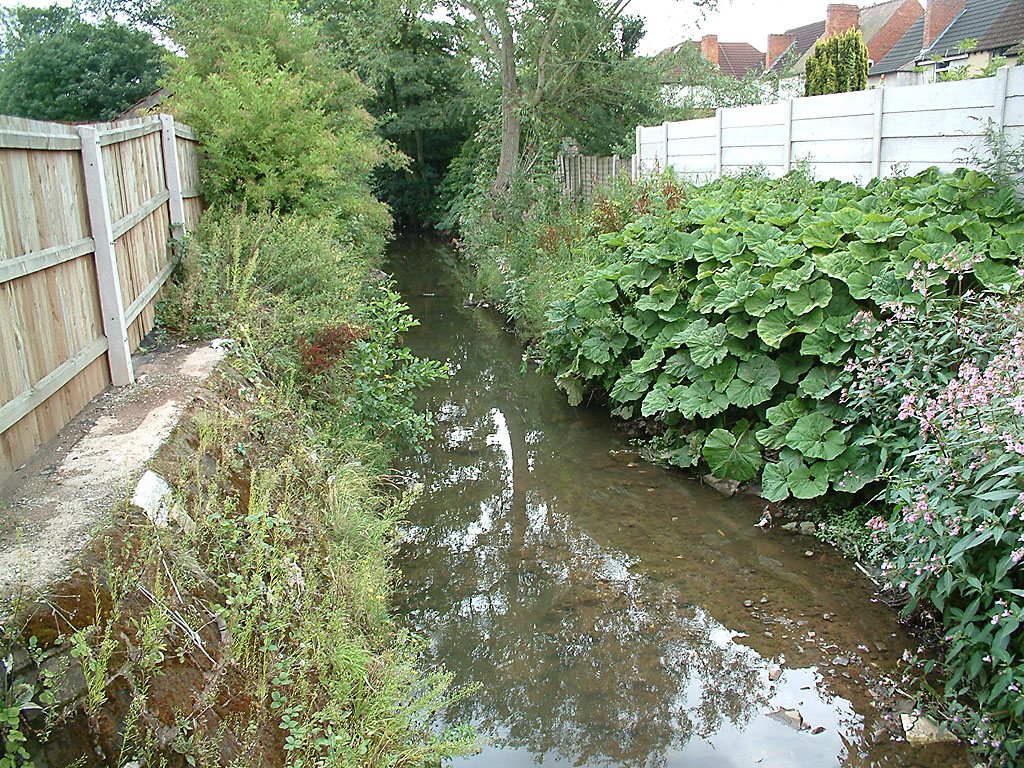 West Heath road, downstream of the bridge