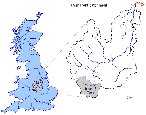 Map of the Trent Catchment